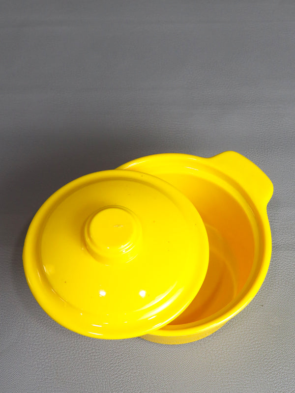 Yellow Melamine Circle Shape Mini Bowl