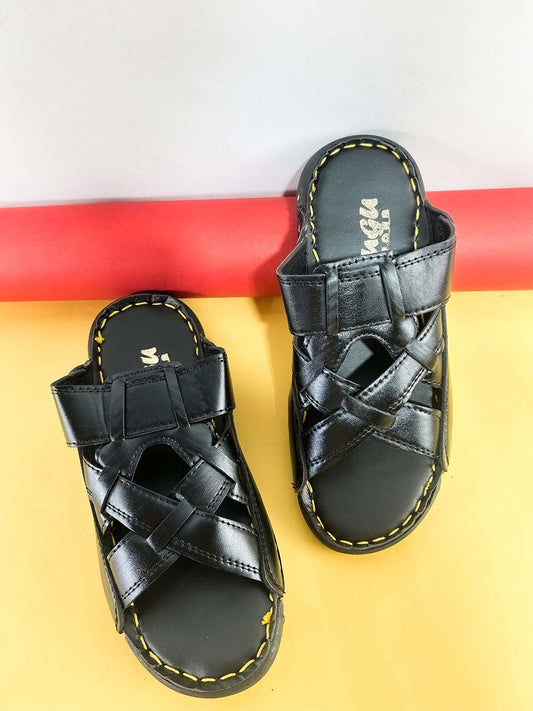 Black Casual Slippers for Men MC149