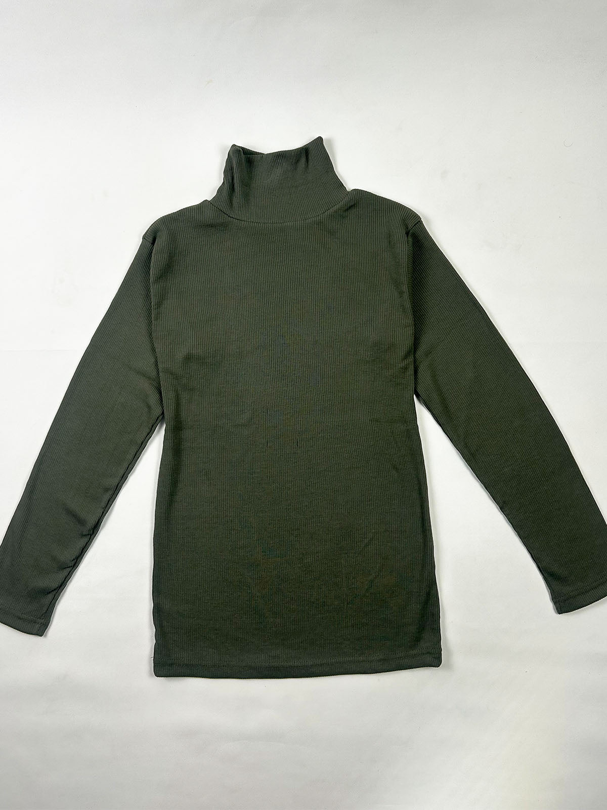 Men's Green Plain High Neck MH14
