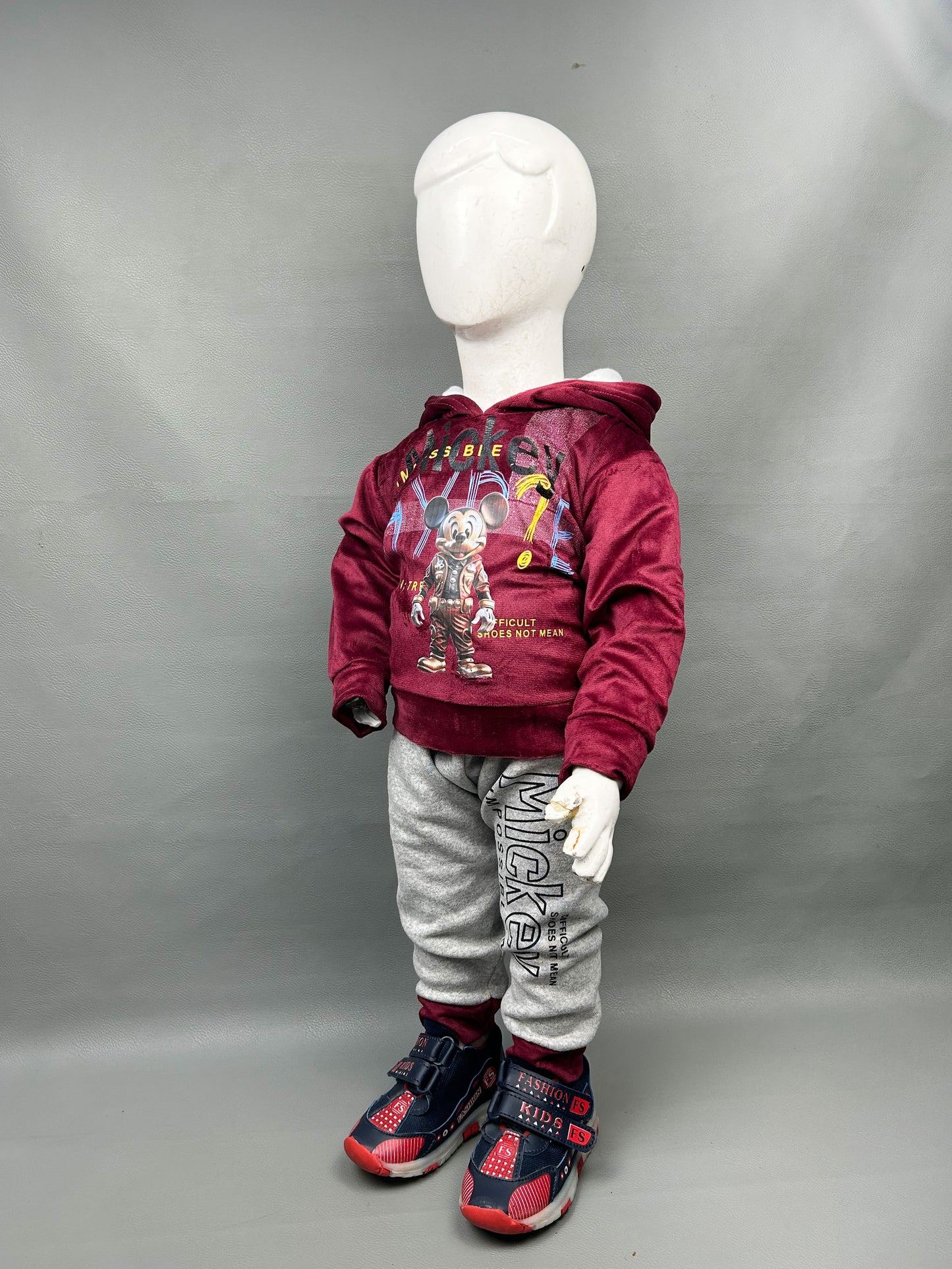 1Yr - 4Yrs Mickey Dark Maroon Suit For Kids SG BS163