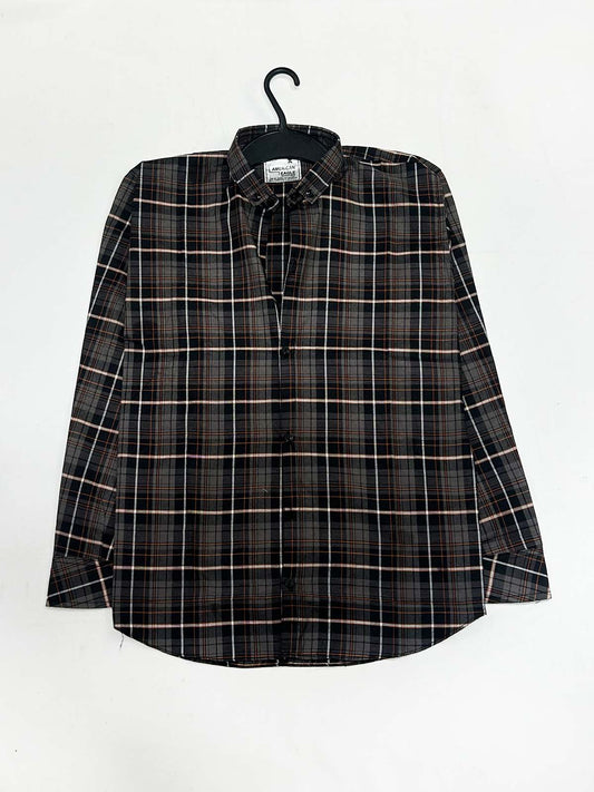 Brown Checks Casual Shirt For Men MCS135