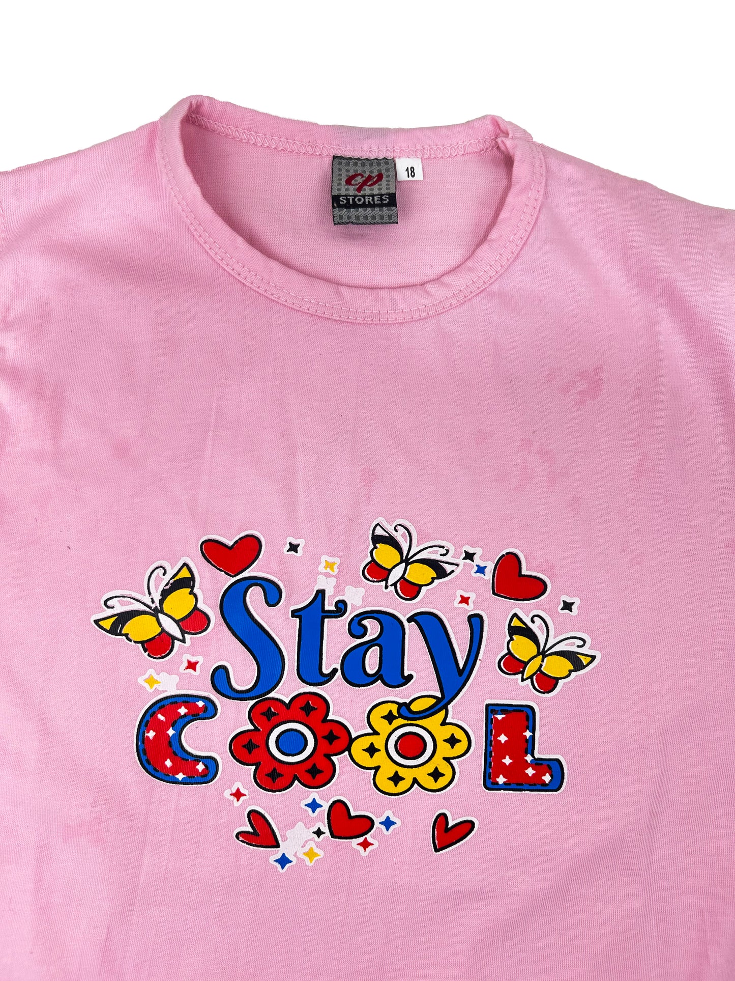 3Yrs - 7Yrs MZ Pink T-Shirt For Girls  GTS82