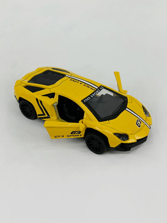 4312 Yellow Alloy Die-Cast Metal Car KTY95