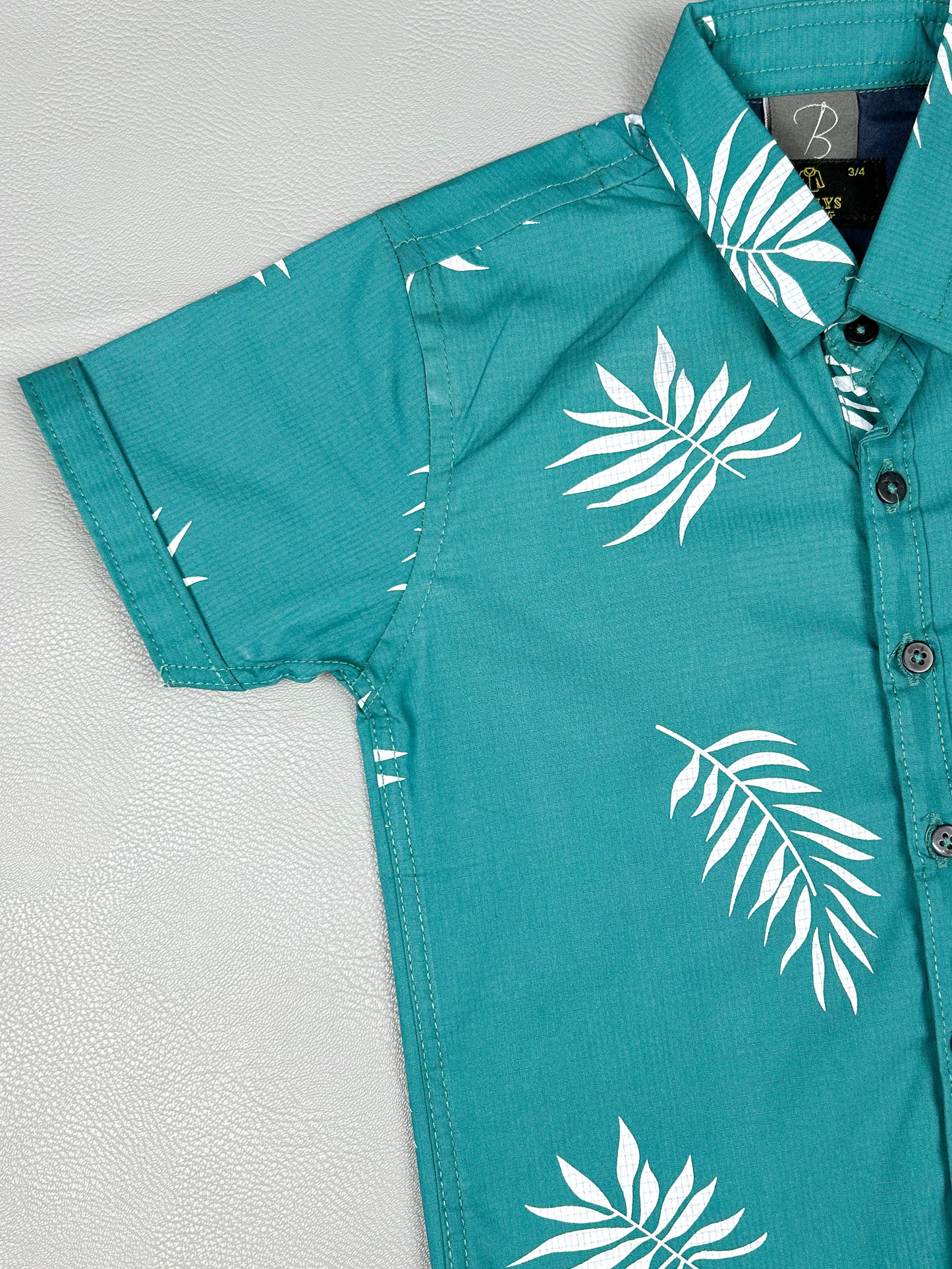 4Yrs - 8Yrs Light Sea Green Casual Shirt for Boys BCS46