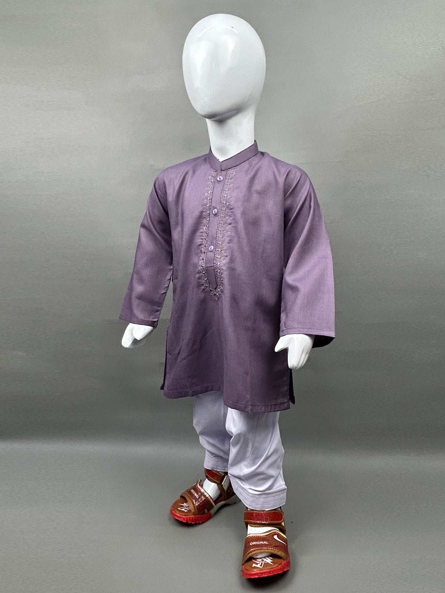 2Yrs - 14Yrs 681 Light Purple Kameez Shalwar Suit For Boys BKS110