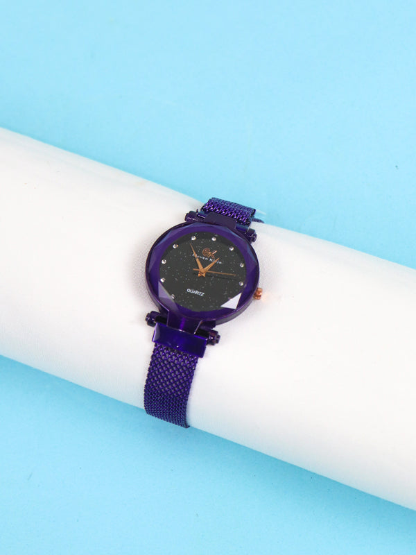 WW25 Stylish Wrist Watch for Women EK Purple