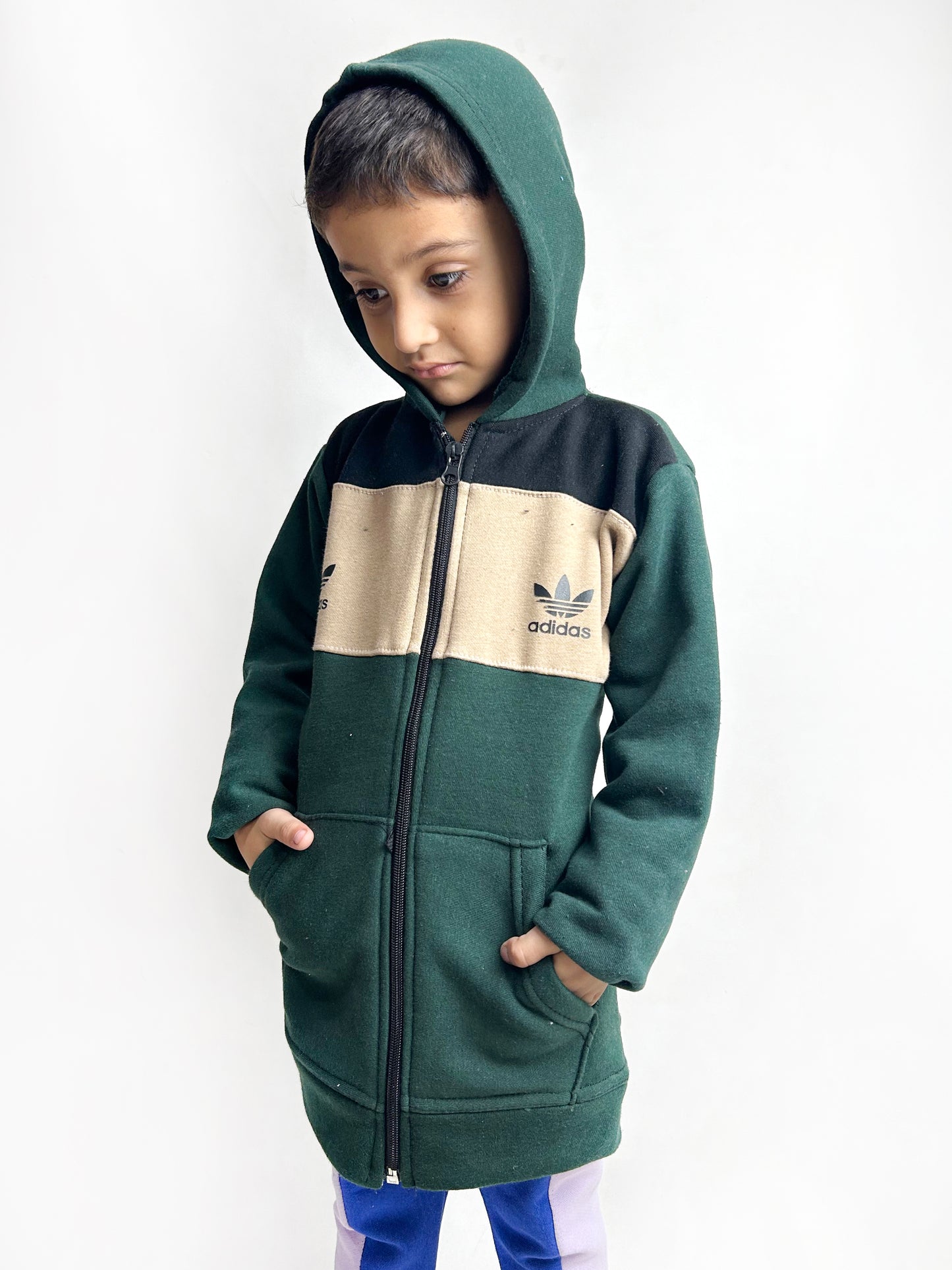 5Yr - 8Yrs Multidesign Dark Sea Green Upper For Kids KH35