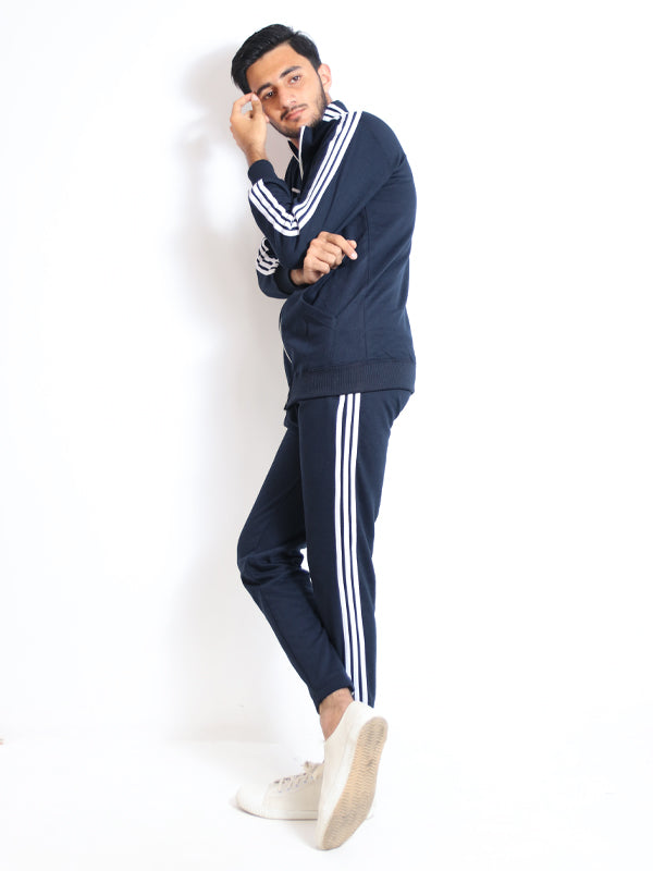 Men's 3-Stripes Track Suit Navy Blue