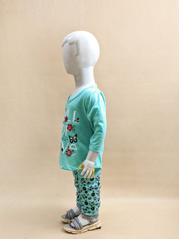 1Yr - 4Yrs Love Ferozi Suit For Girls RG GS74