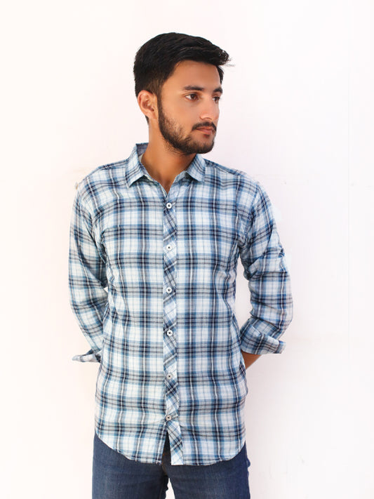 Ferozi Checks Casual Shirt For Men AZ MCS26