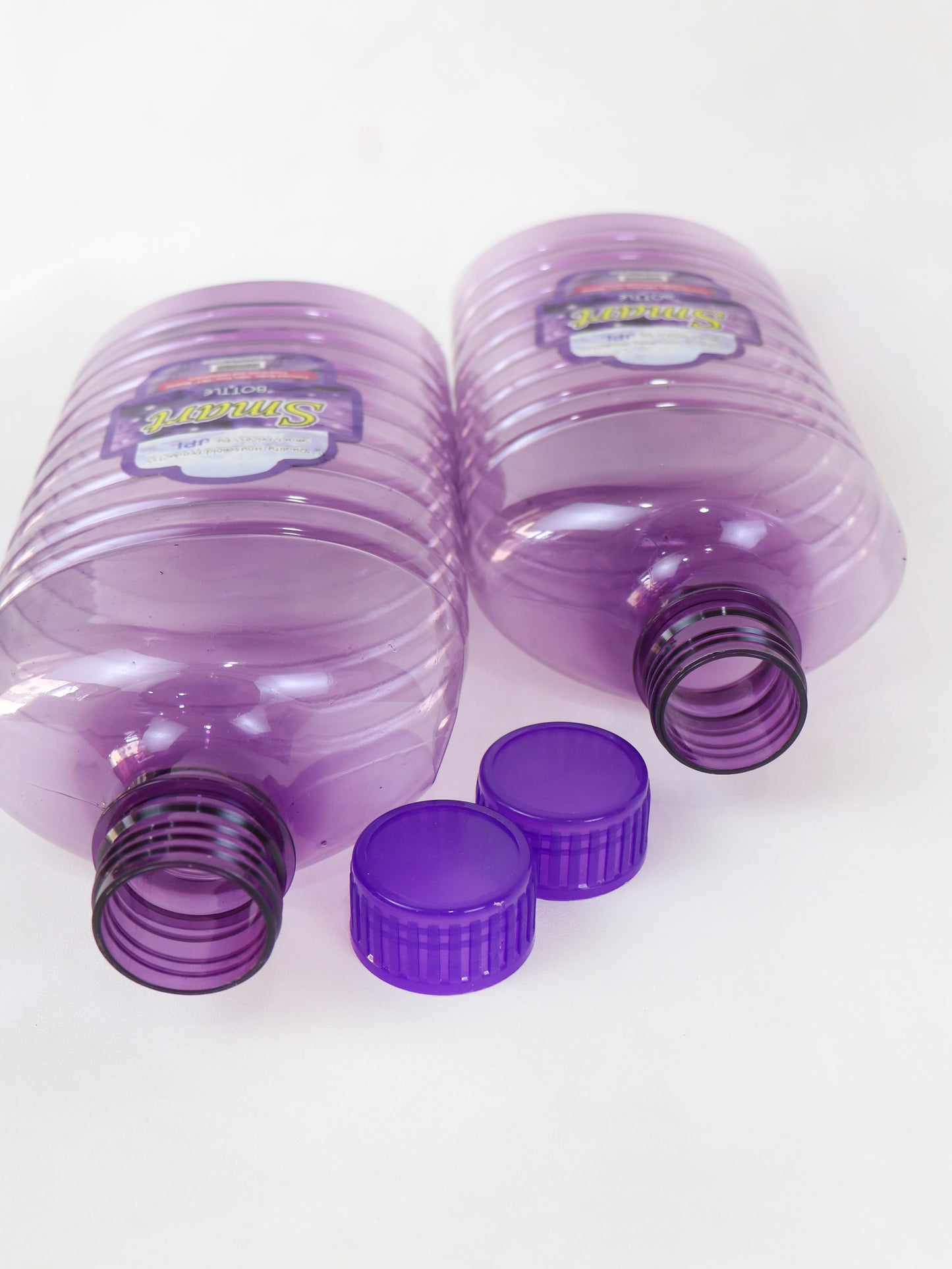 Smart Round Transparent Water Bottle Purple
