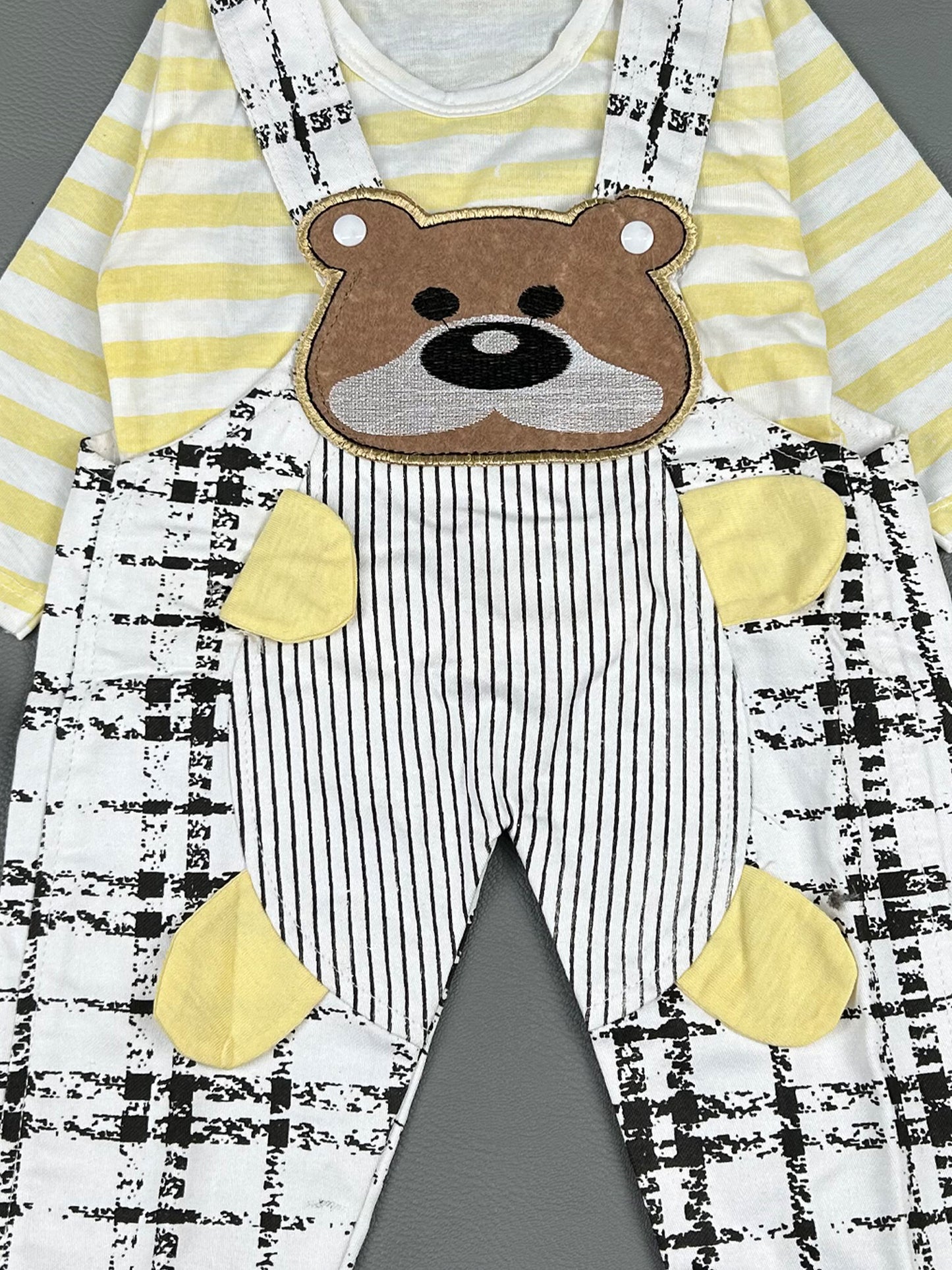 3Mth - 9Mth Bear Light Yellow Romper For Newborn HG NBR45