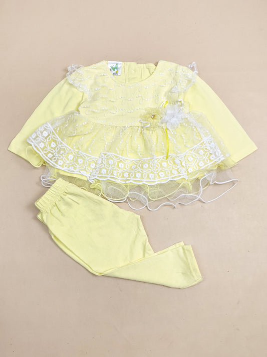 3Mth - 9Mth Light Yellow Baby Suit For Newborn NBS150