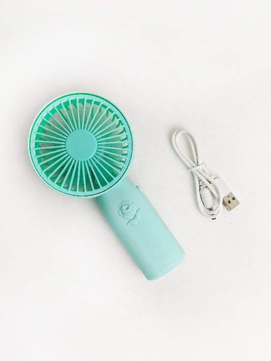 Rechargeable Mini Portable Fan Light Green KTY82