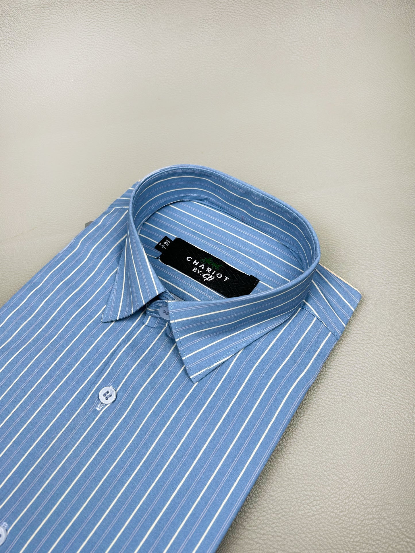 G Blue Lines Formal Dress Shirt For Men MFS166