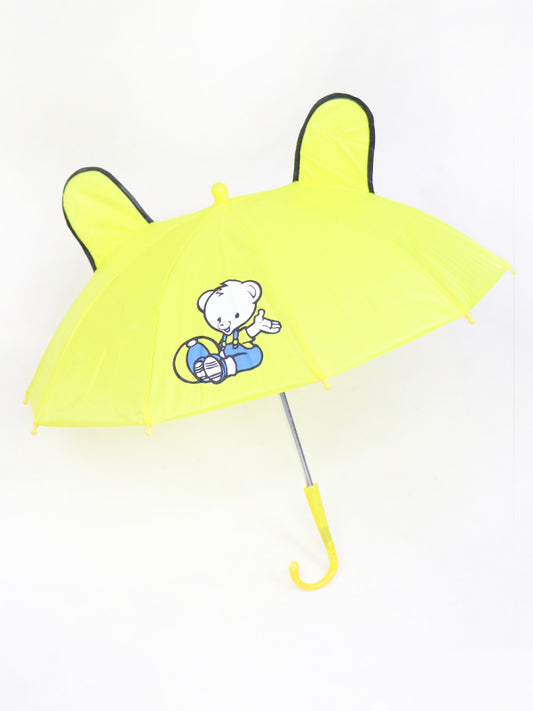 Small Kids Cartoon Umbrella - Yellow