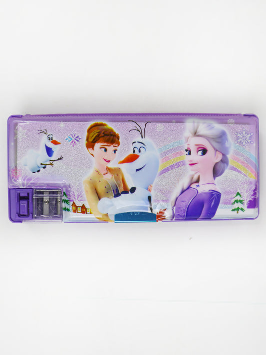 PB16 Pencil Box with 2 Sharpeners For Kids Purple