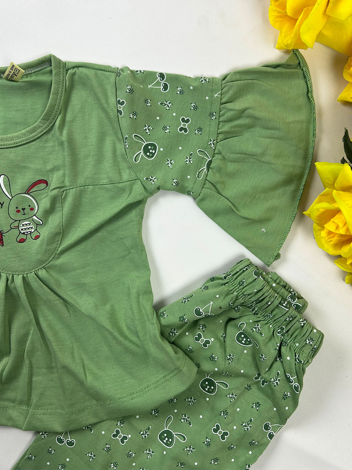 1Yr - 4Yrs Green Suit For Girls GS574