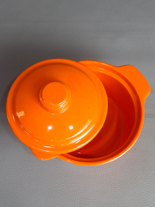 Orange Melamine Circle Shape Mini Bowl