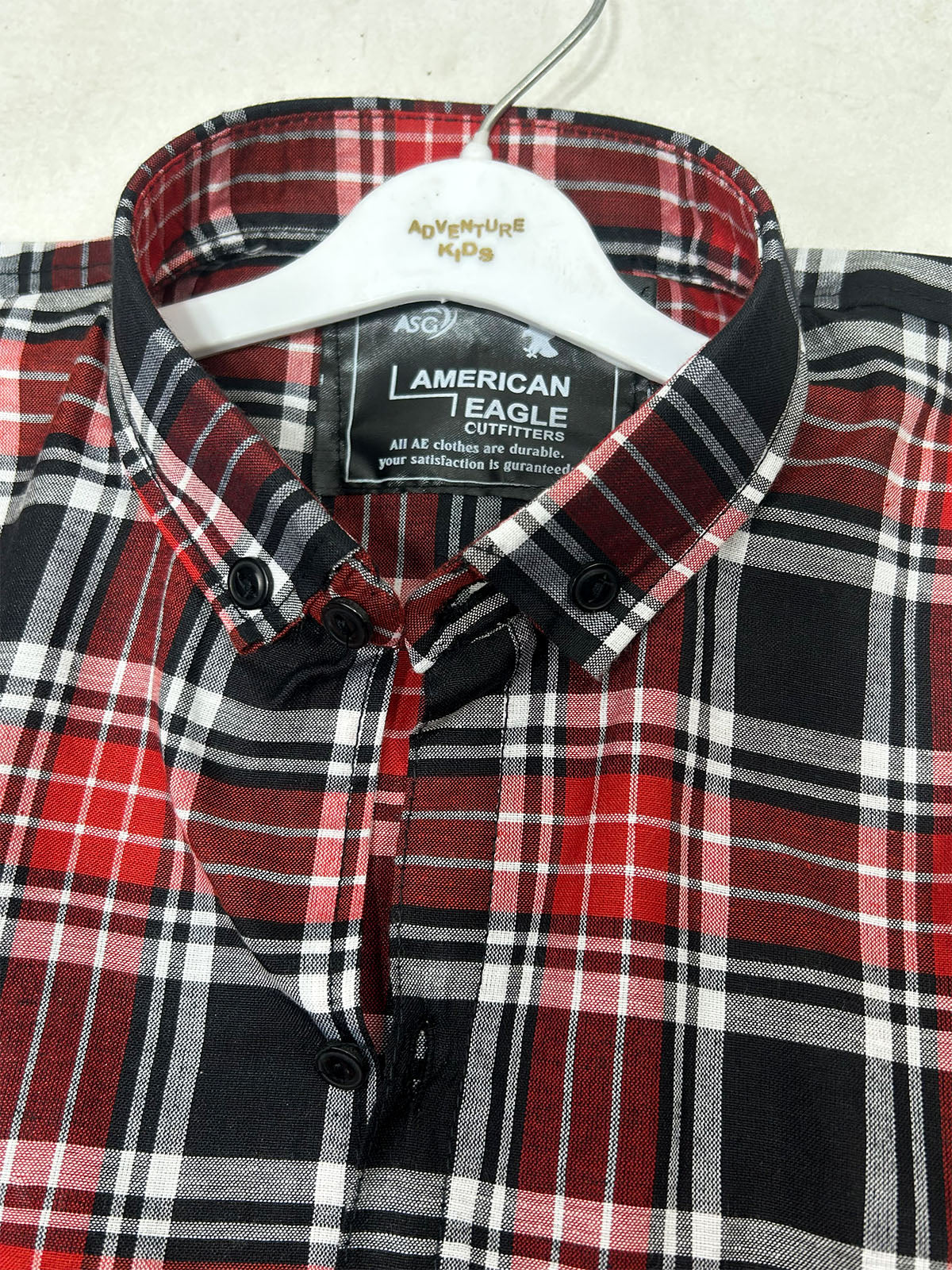 AE Red Check Casual Shirt For Men MCS151