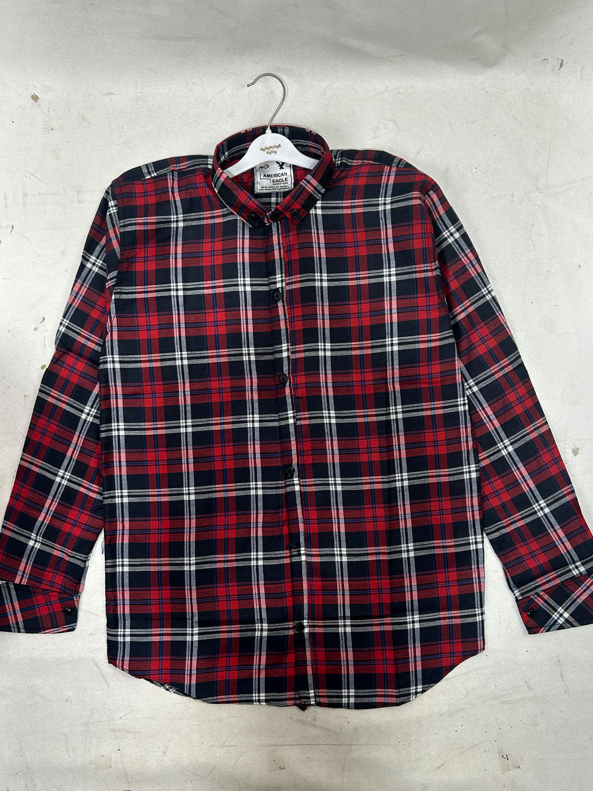 AE Red Check Casual Shirt For Men MCS152