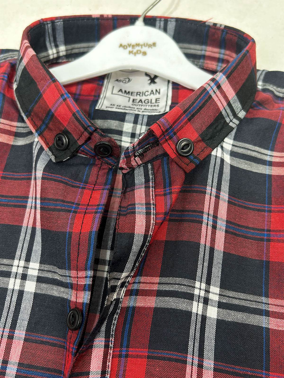 AE Red Check Casual Shirt For Men MCS152