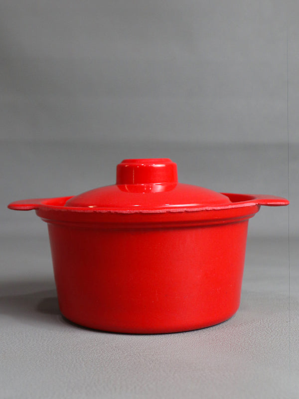 Red Melamine Circle Shape Mini Bowl