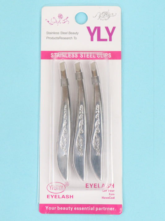 Pack Of 3 Tweezers Hair Remover For Eyebrow