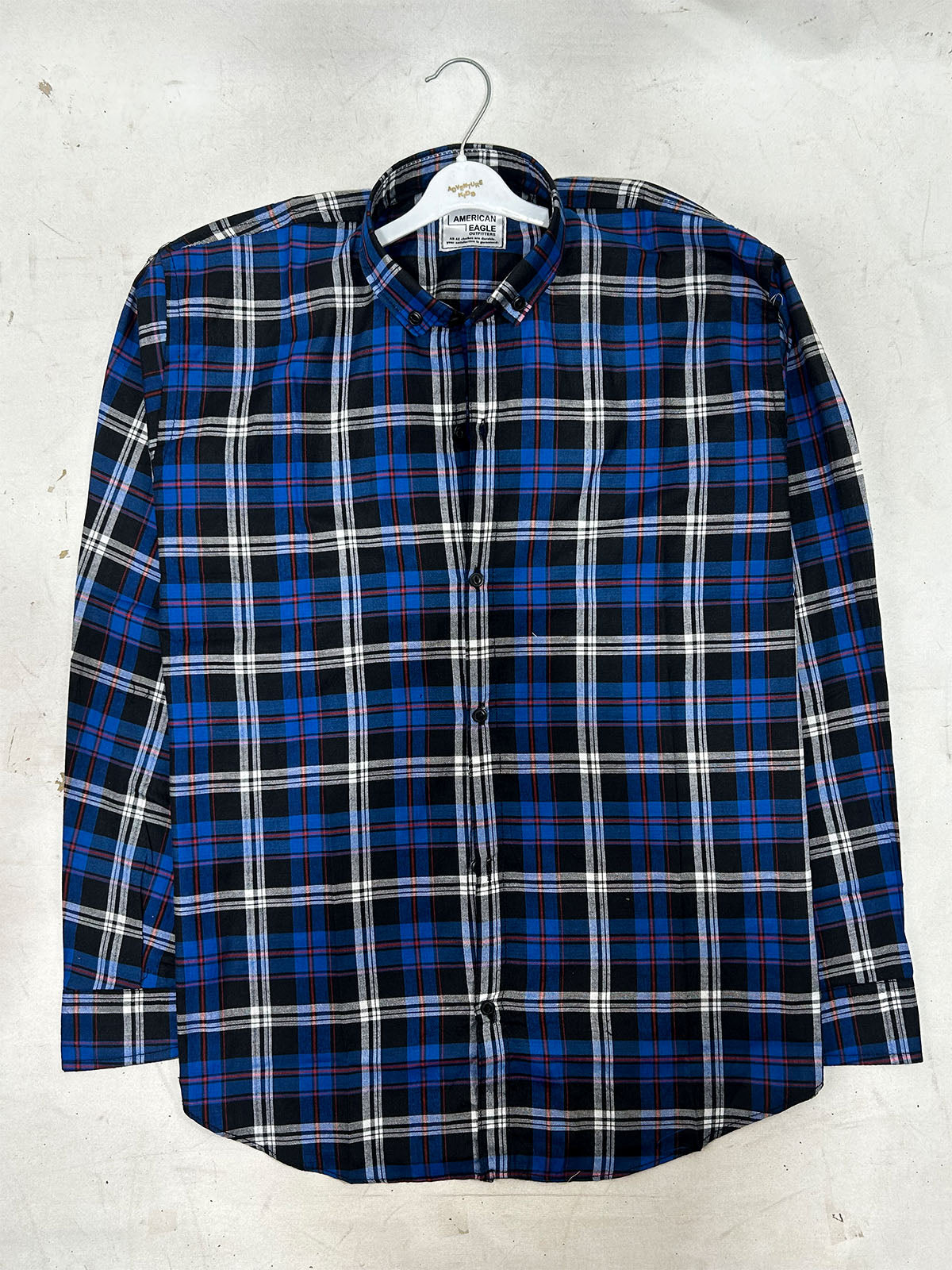 AE Blue Check Casual Shirt For Men MCS155
