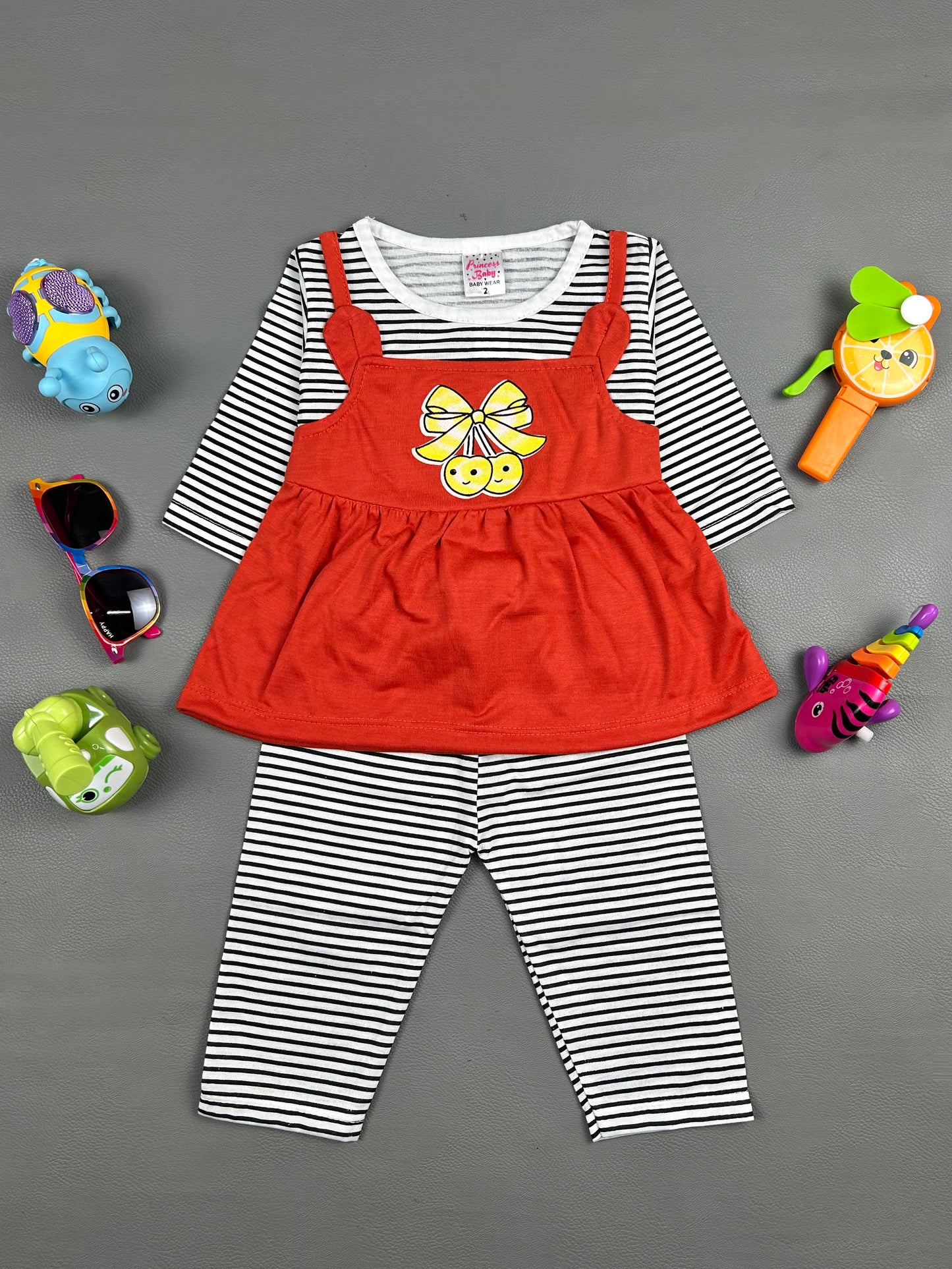 3Mth - 9Mth Cherry Red Baby Suit For Newborn NBS258