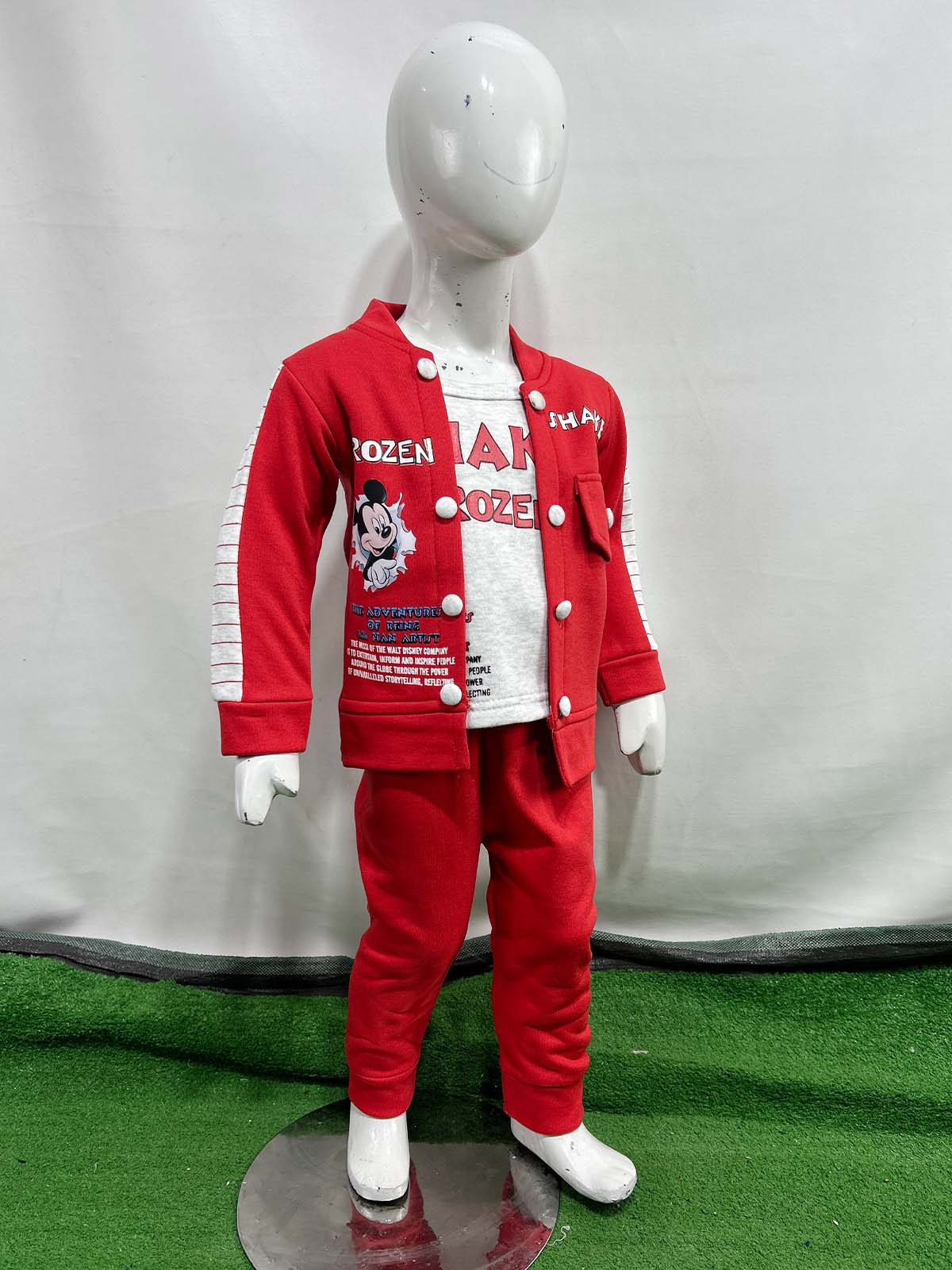 1Yr - 4Yrs Fleece Frozen Red Suit For Kids SF BS570