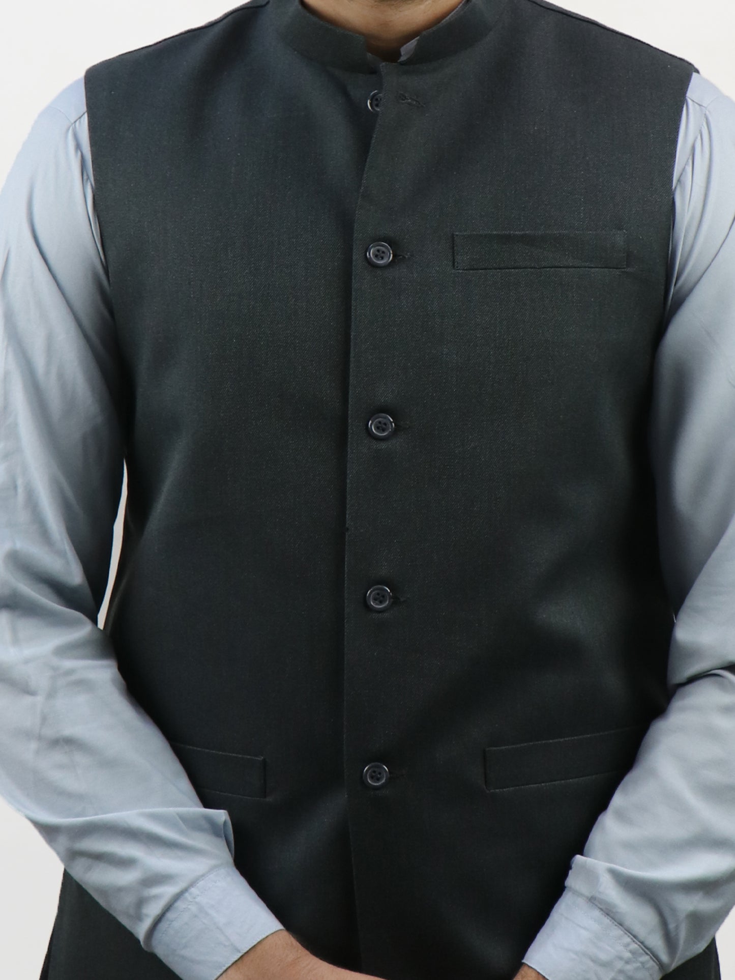 Dark Grey Waistcoat for Men MW11