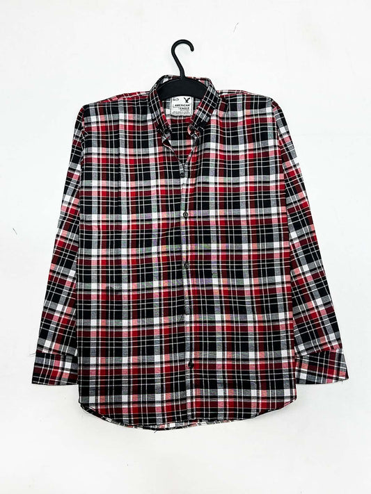 Red Checks Casual Shirt For Men MCS136
