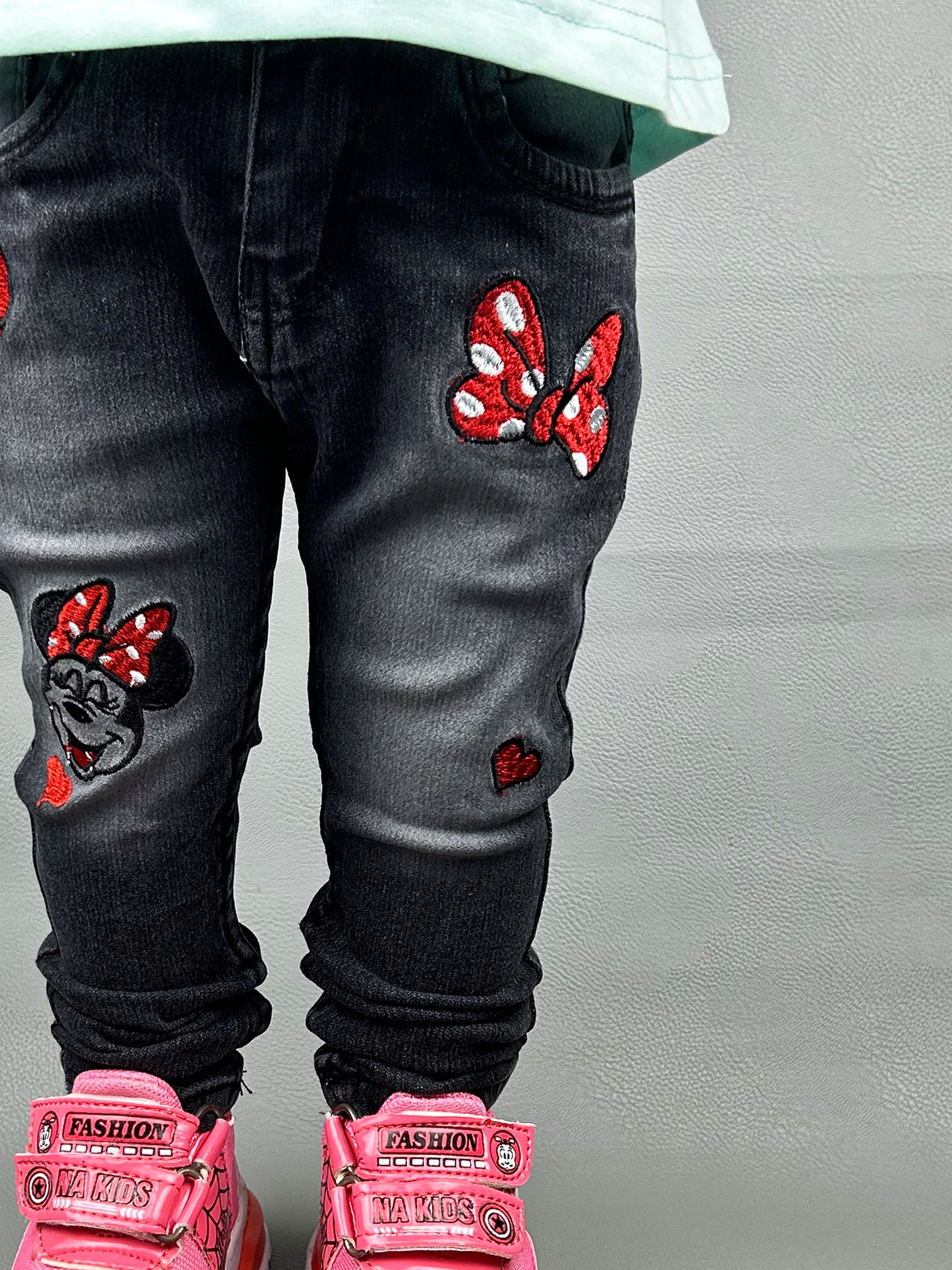 3Yrs - 13Yrs Black Stretchable Denim Jeans For Girls GJ08