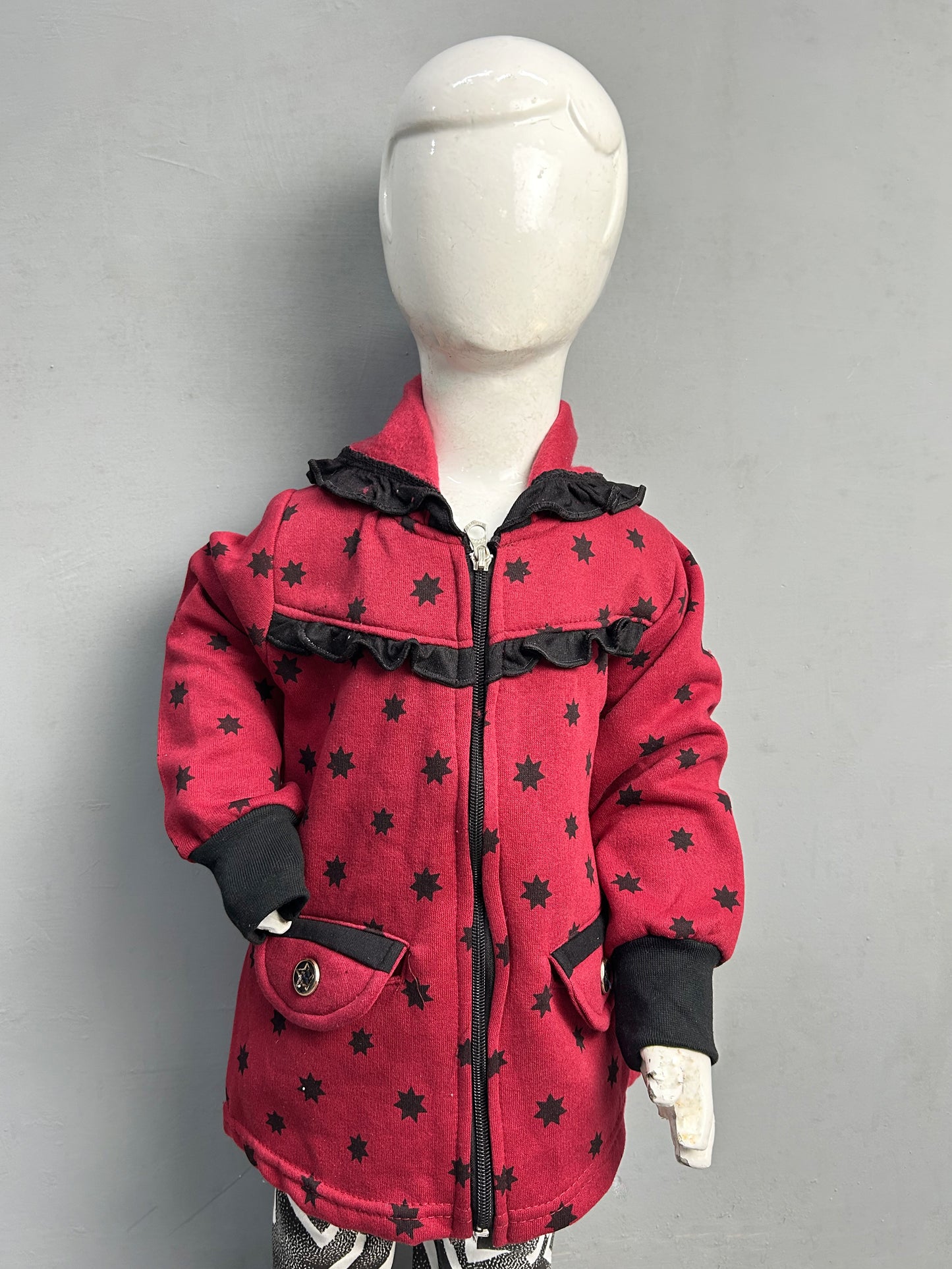 2.5Yrs - 6Yrs Red Girls Upper/Zipper TB GZU04