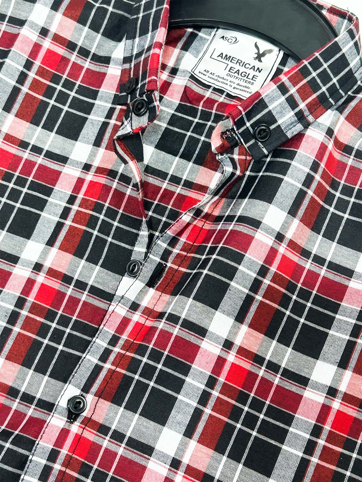Red Checks Casual Shirt For Men MCS136