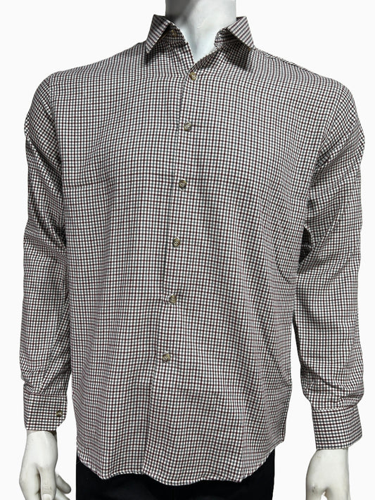 Red Checks Casual Shirt For Men MCS91