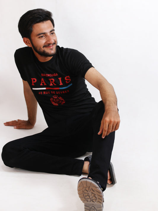 MTS63 AH Men's T-Shirt Paris Black