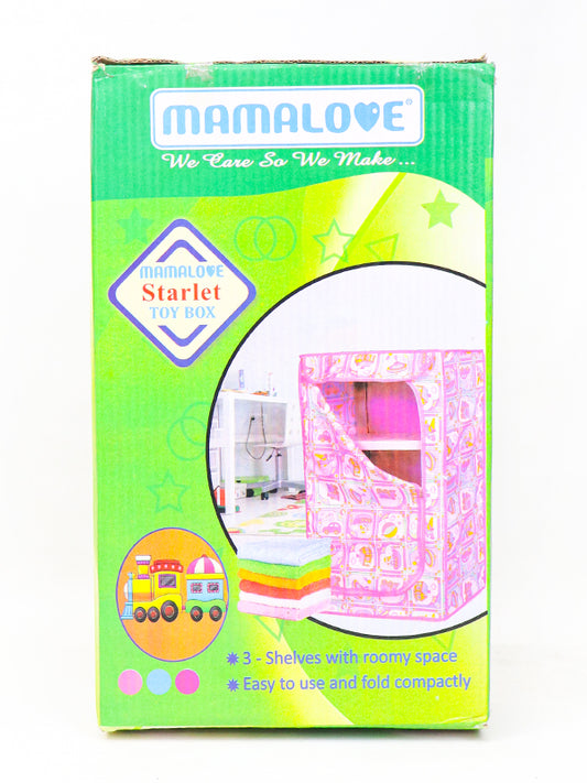 Newborn 3-Shelves Toddler Foldable Wardrobe - Pink