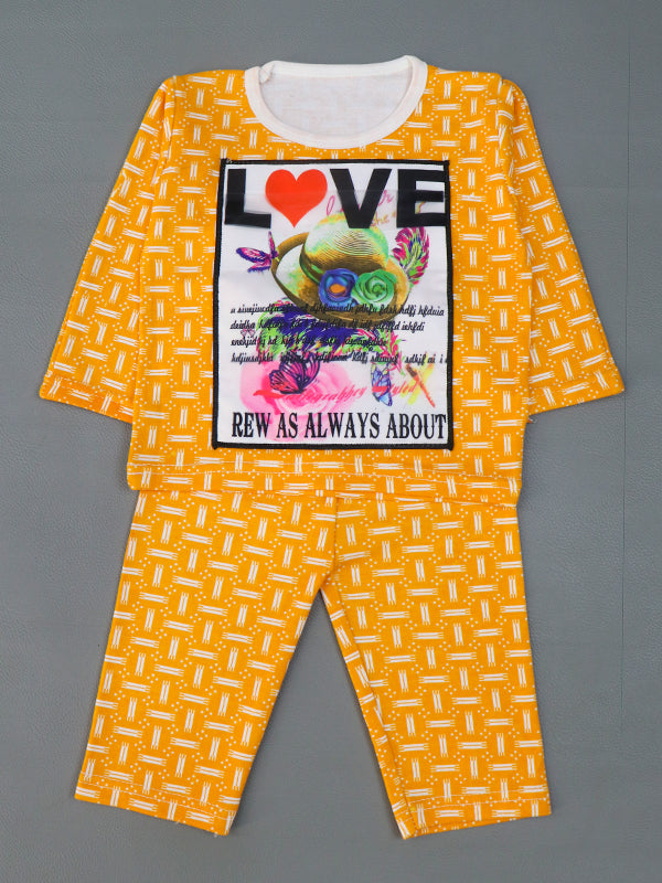 BS61 TG Kids Suit 1Yr - 4Yrs Love Yellow