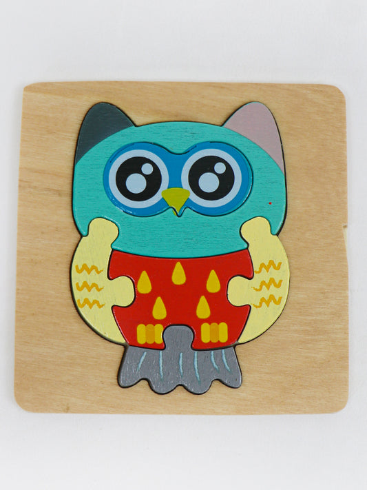 Wooden Owl Decorative Art Jigsaw Puzzle for Kids