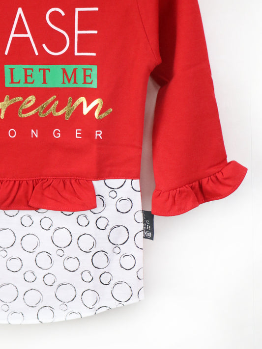 ATT Girls T-Shirt 3.5 Yrs - 9 Yrs Dream Red