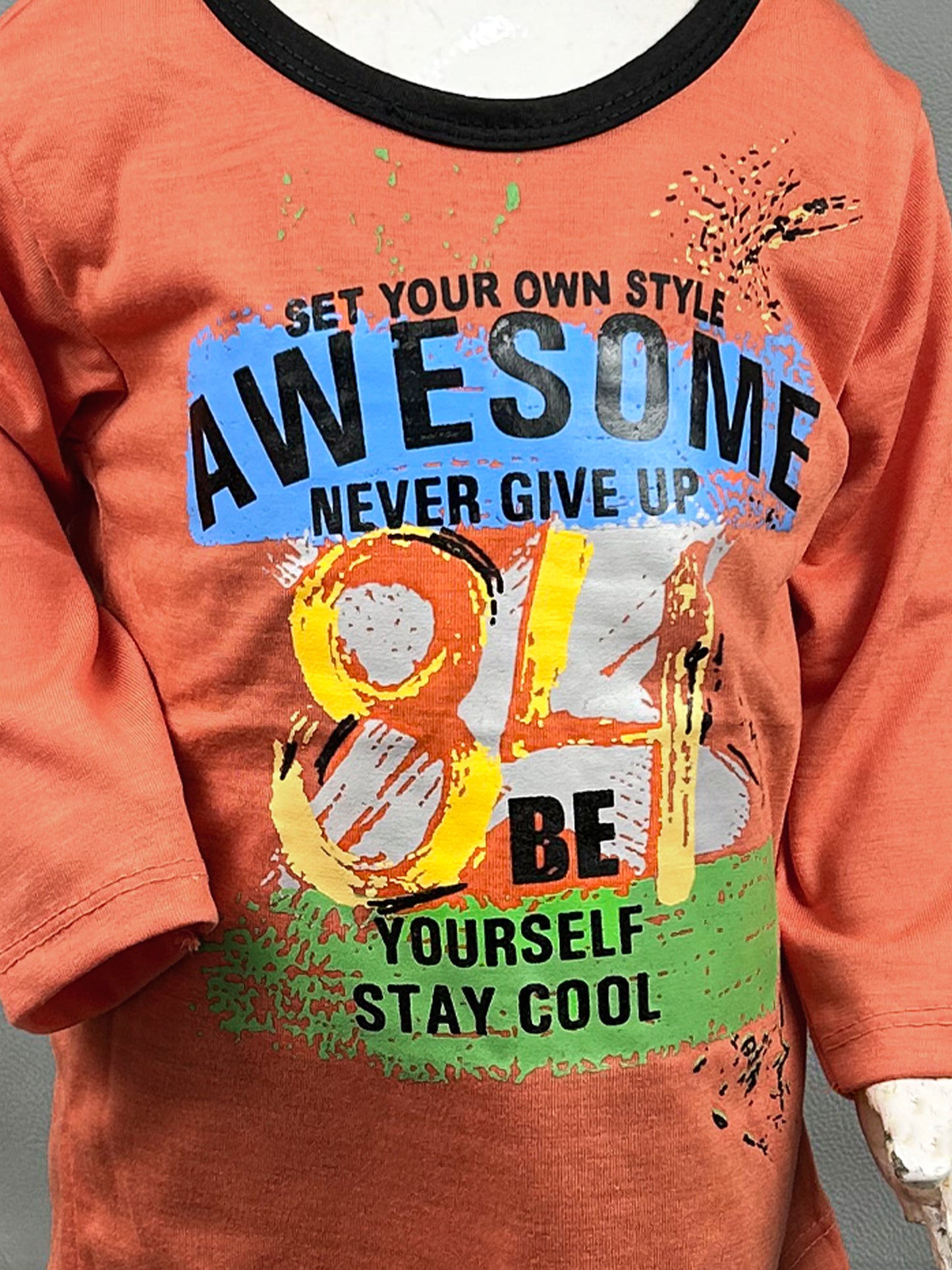 1Yr - 4Yrs Awesom Orange Suit For Kids RG BS111