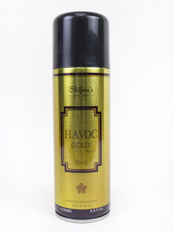 Shifan s Perfumed Body Spray Havoc Gold 200ML The Cut Price