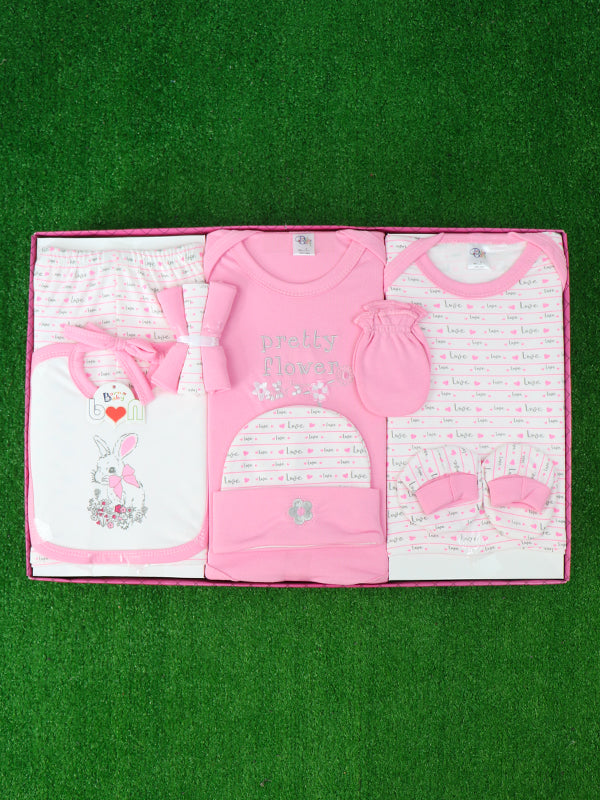NBGS10 Newborn 10Pcs Gift Set 0Mth - 3Mth Pink