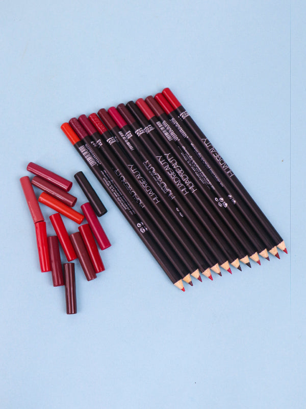 Pack Of 12 Huda Beauty Eye & Lip Pencil Outliner