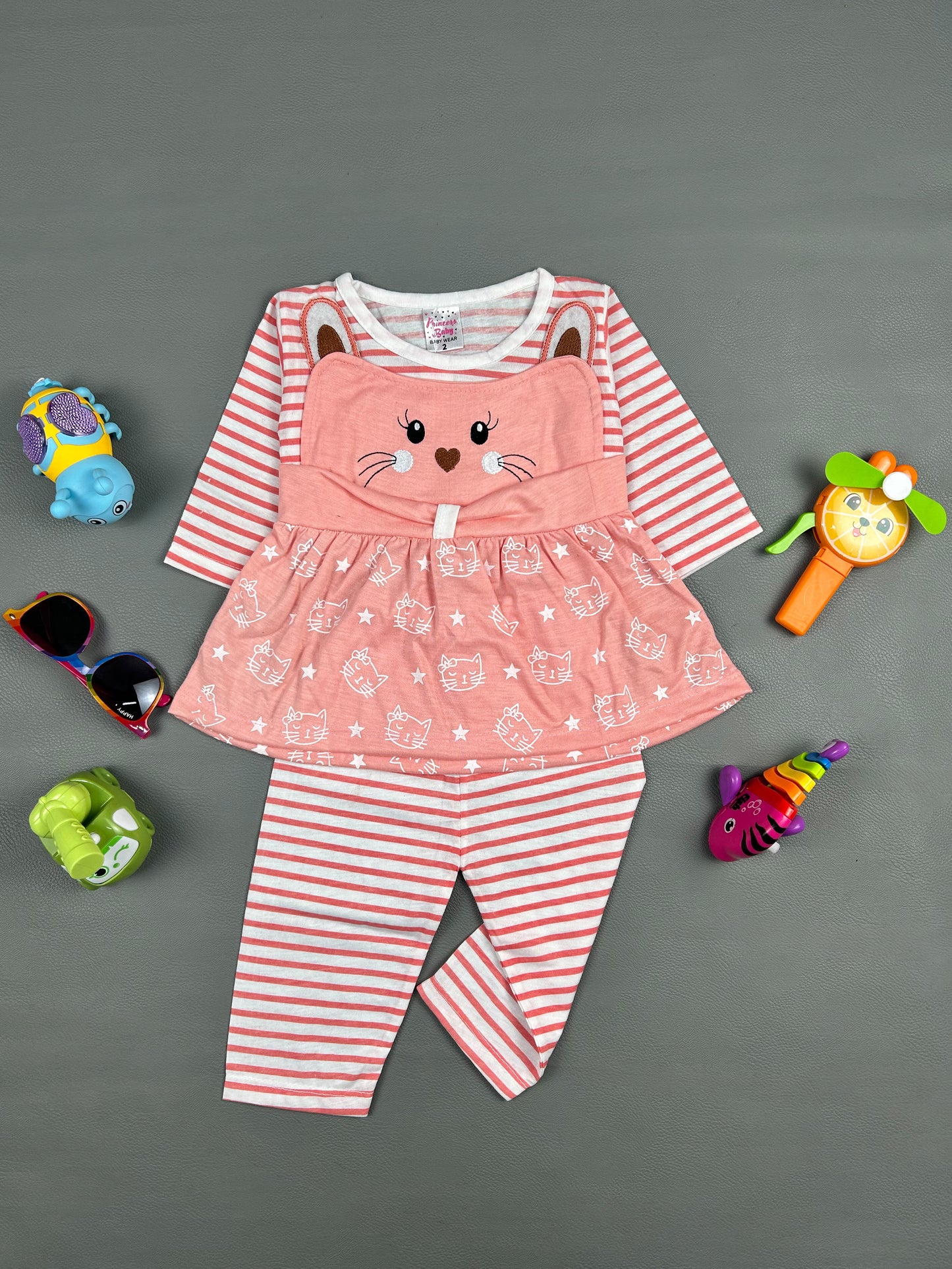 3Mth - 9Mth Light Peach Baby Suit For Newborn NBS262