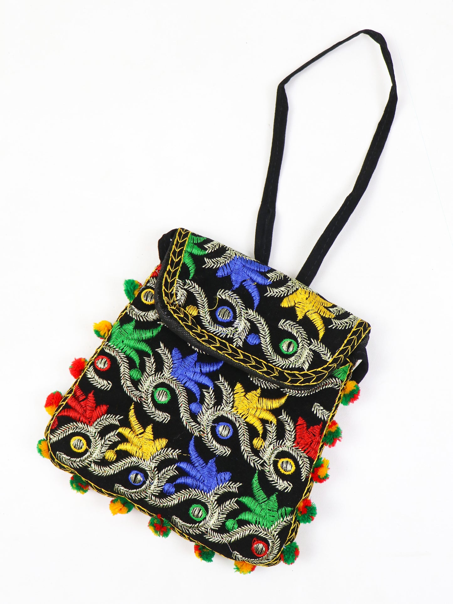 Women's Traditional Mini Handbag Flowers 01 - Multicolor
