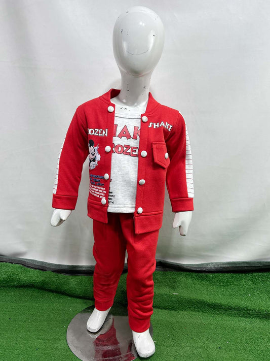 1Yr - 4Yrs Fleece Frozen Red Suit For Kids SF BS570