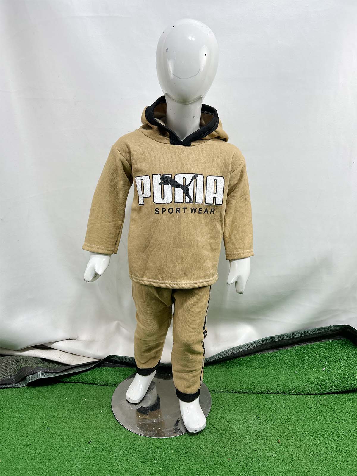 2Yr - 5Yrs Fleece PU Brown Suit For Kids SH BS549